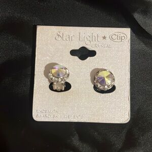 Star Light clip Earrings NEW
